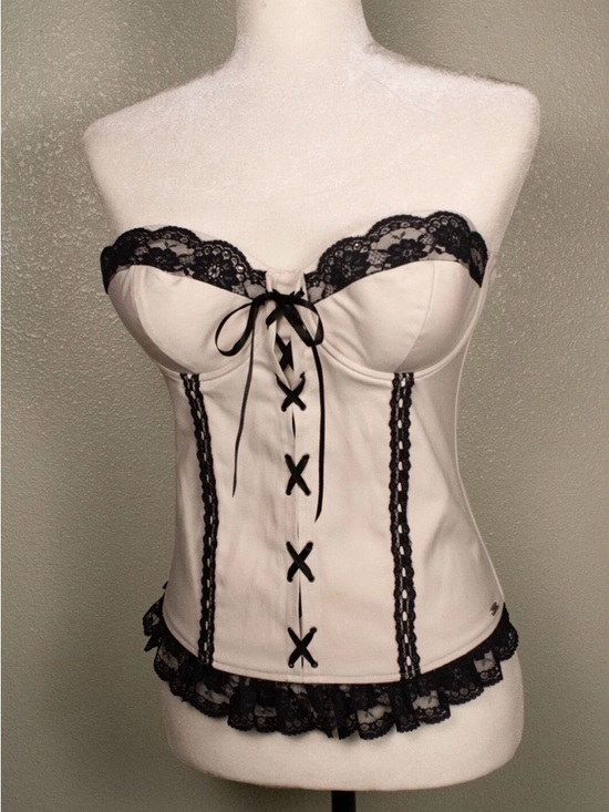 Guess Tops - y2k guess lacey corset bustier top ⋆.𐙚 ̊
